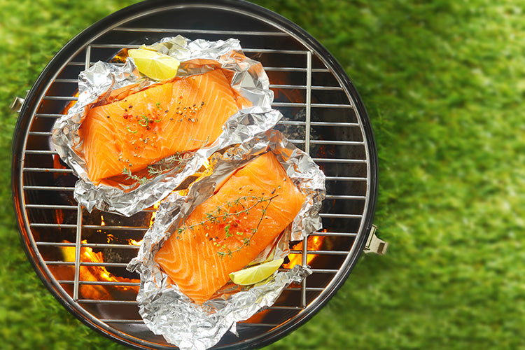 Foil wraps used to grill food