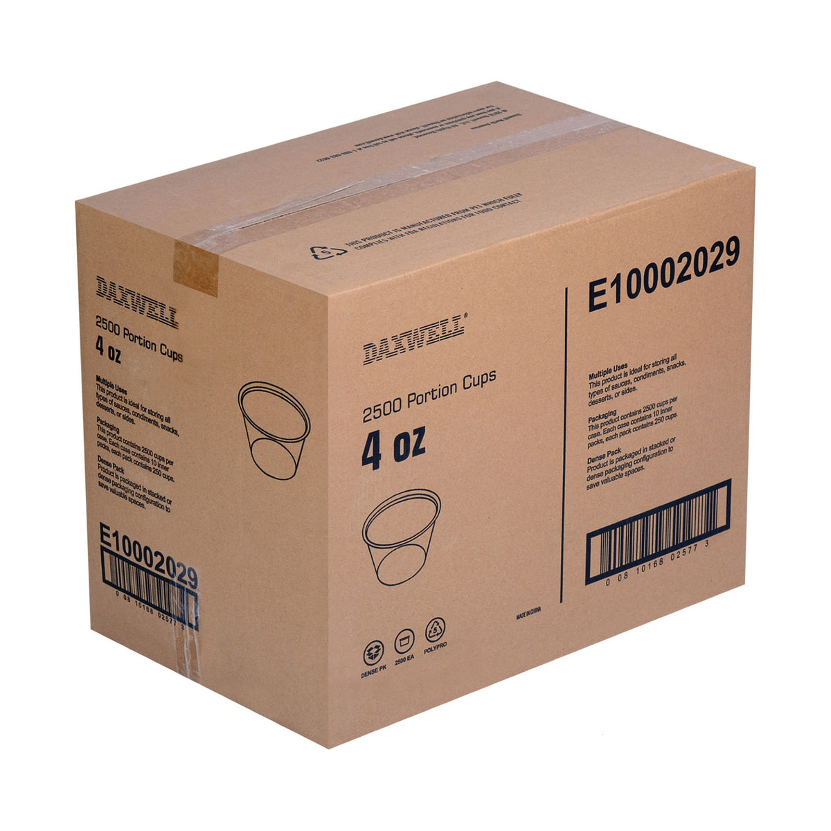 4 oz. Portion Cups - E10002029 packaging