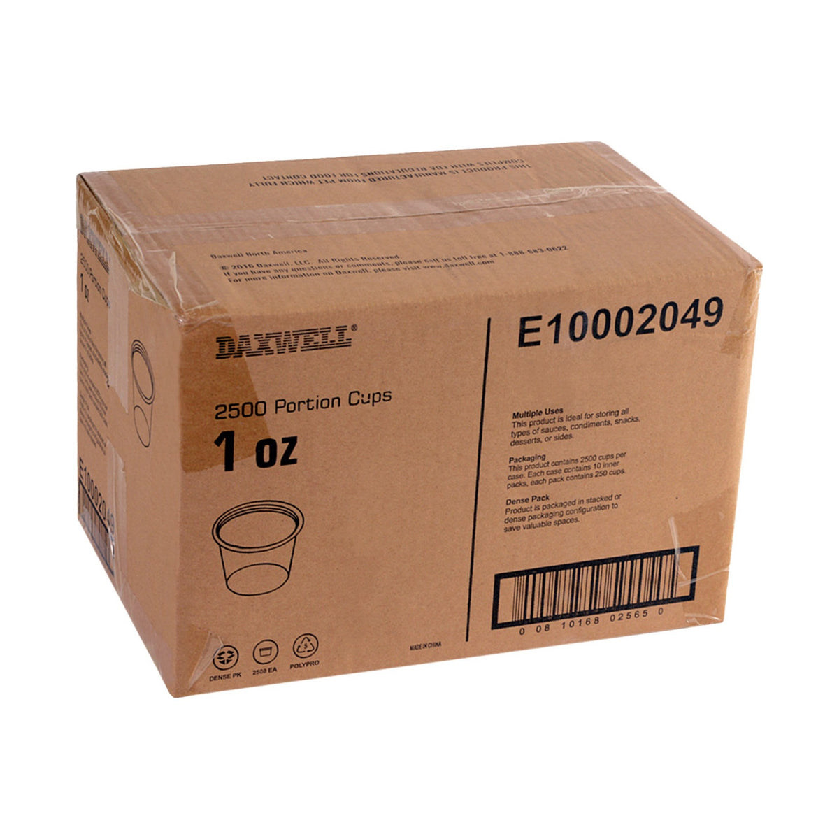 1 oz. Portion Cups - E10002049 packaging