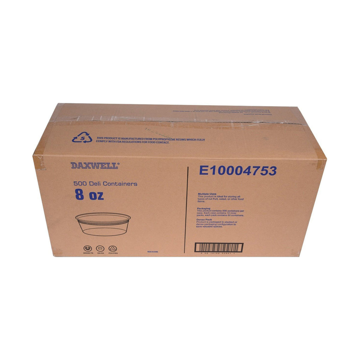 8 oz. Deli Containers - E10004753 packaging
