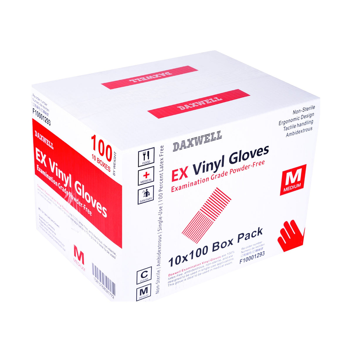 Vinyl Examination Gloves - F10001293 packaging