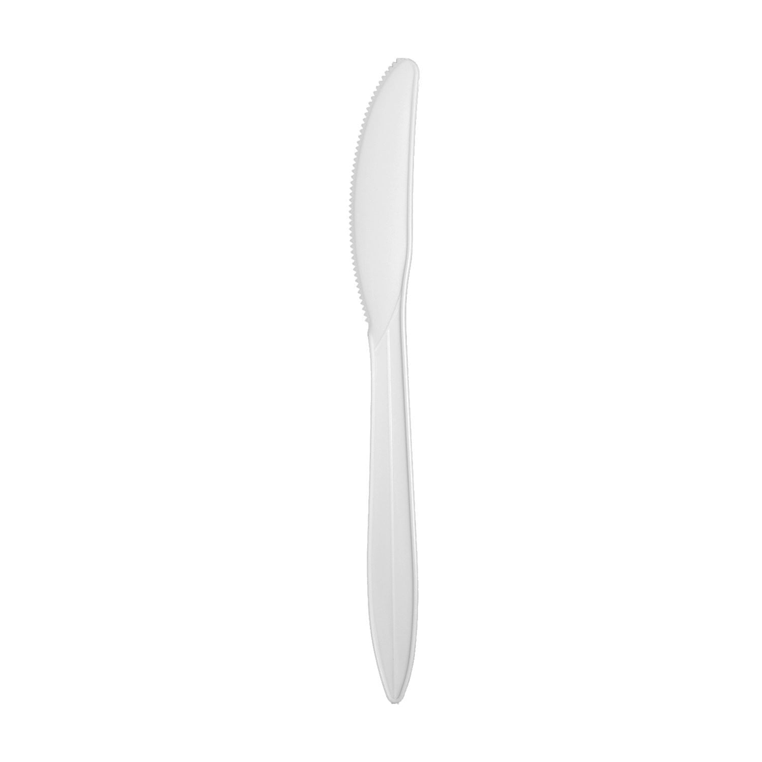 Medium Weight Polypropylene Knives, White - Daxwell