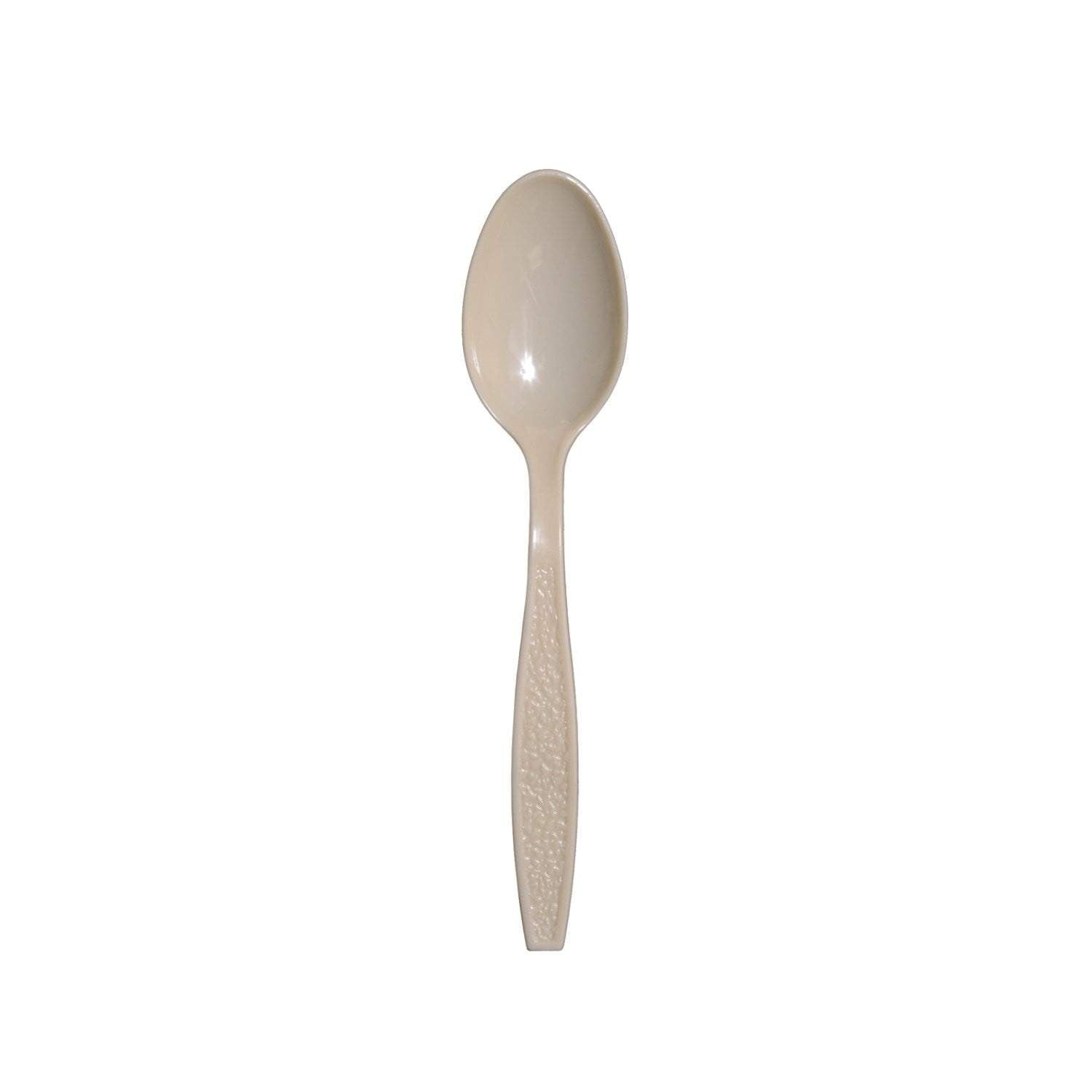 Full Size Heavy Weight Polystyrene Teaspoons, Champagne - Daxwell