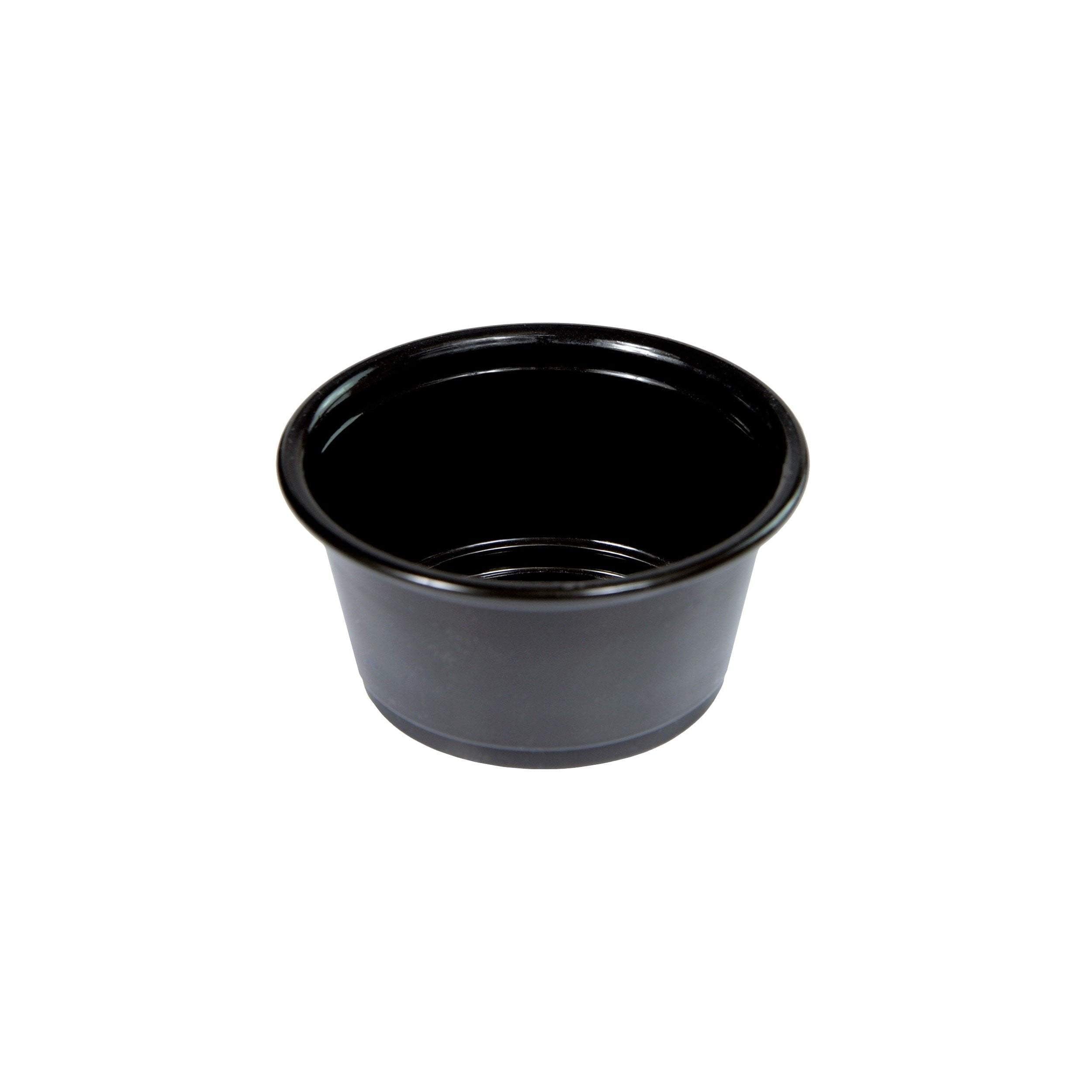 2 oz. Portion Cups, Black - Daxwell
