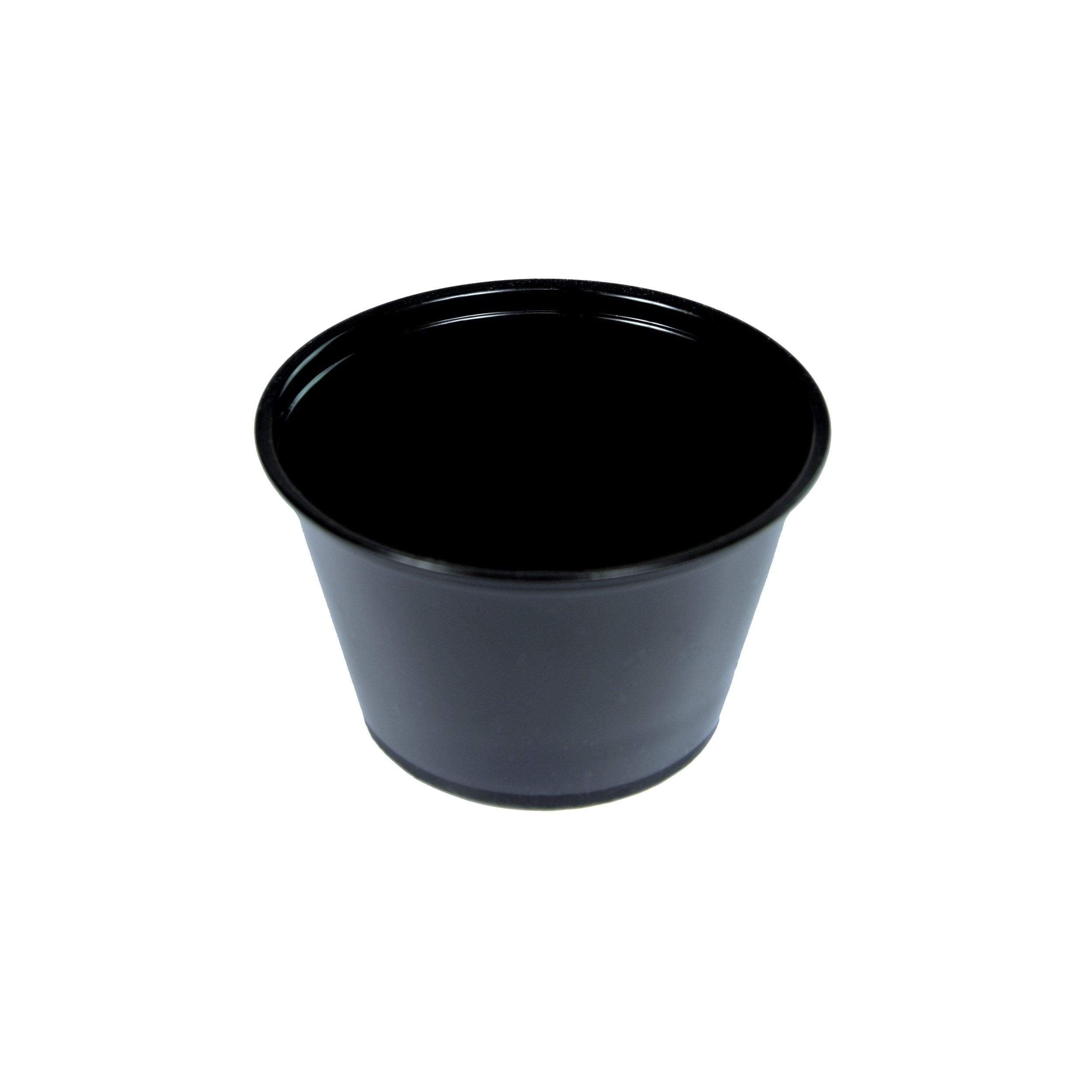 4 oz. Portion Cups, Black - Daxwell