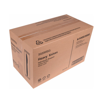 Luxury Heavy Weight Ind. Wrapped Polypropylene Knives, Black - A10003688 packaging