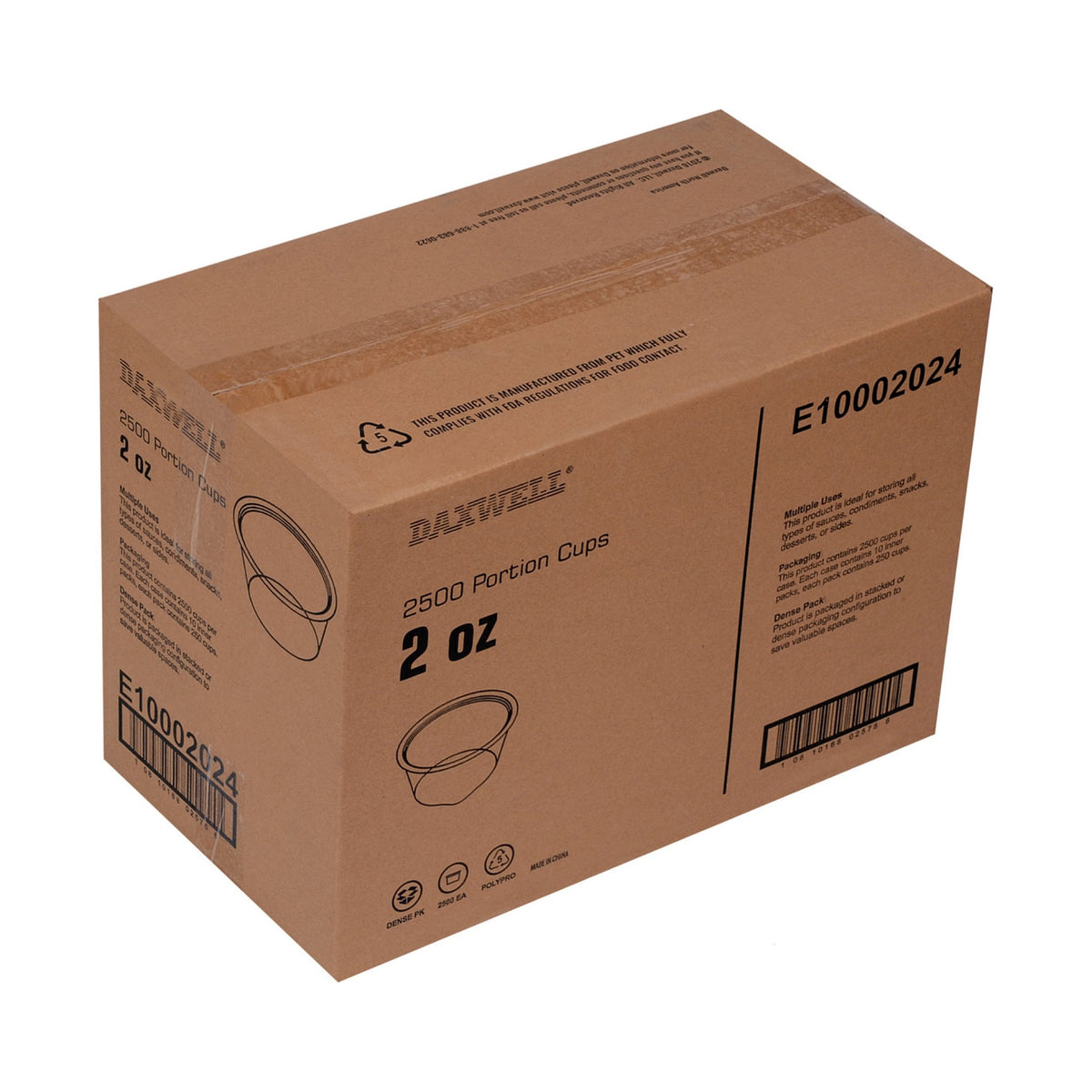 2 oz. Portion Cups - E10002024 packaging