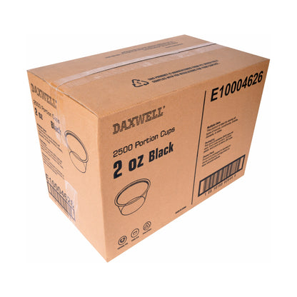 2 oz. Portion Cups, Black - E10004626 packaging