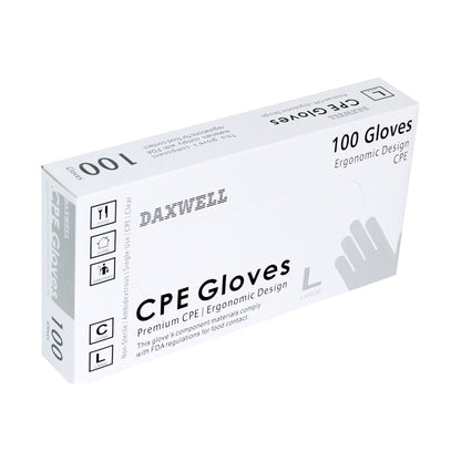 Embossed Cast Poly Gloves - F10000165B packaging