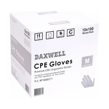 Embossed Cast Poly Gloves - F10000171 packaging