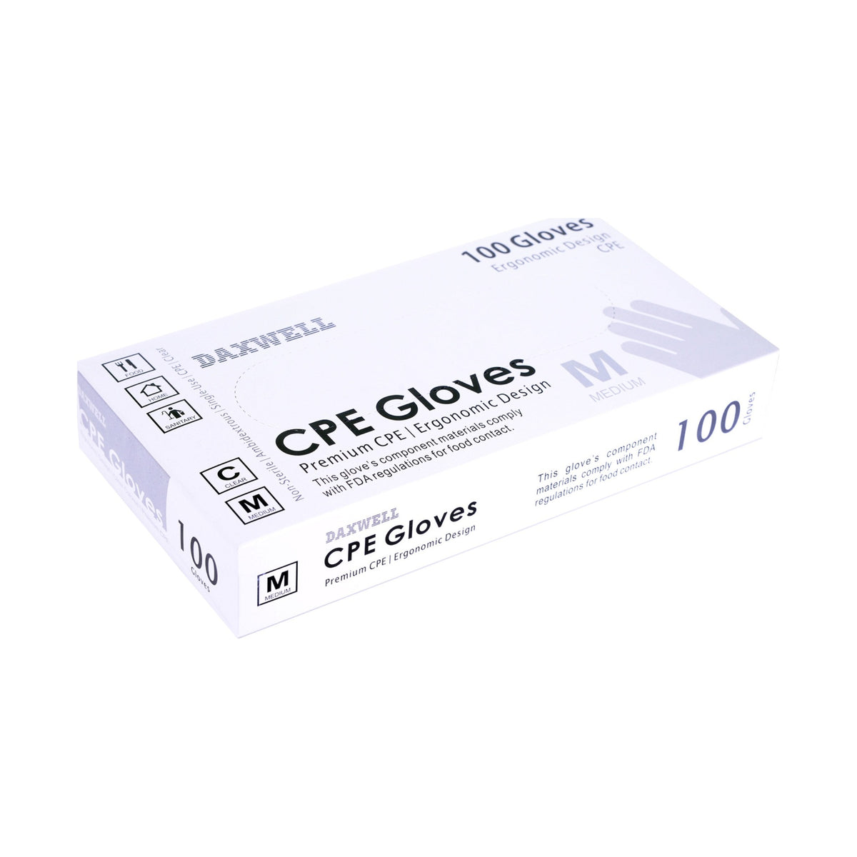 Embossed Cast Poly Gloves - F10000171B packaging
