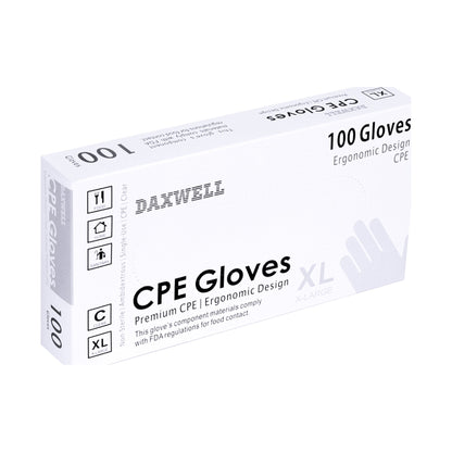Embossed Cast Poly Gloves - F10000183B packaging