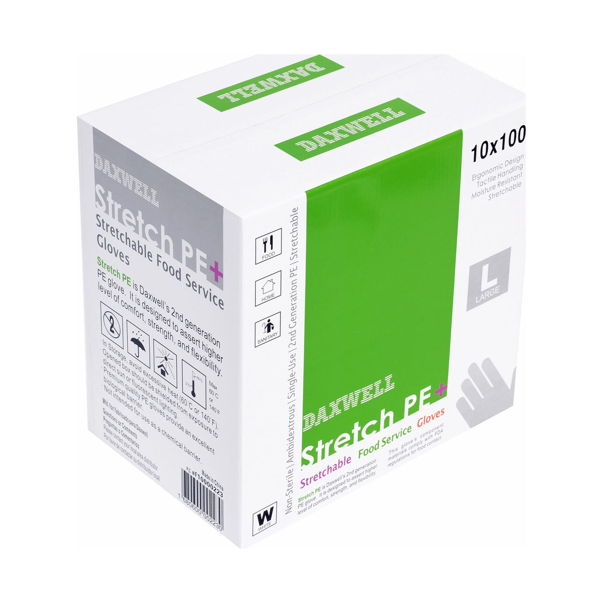 Stretch Poly Gloves - F10000223 packaging
