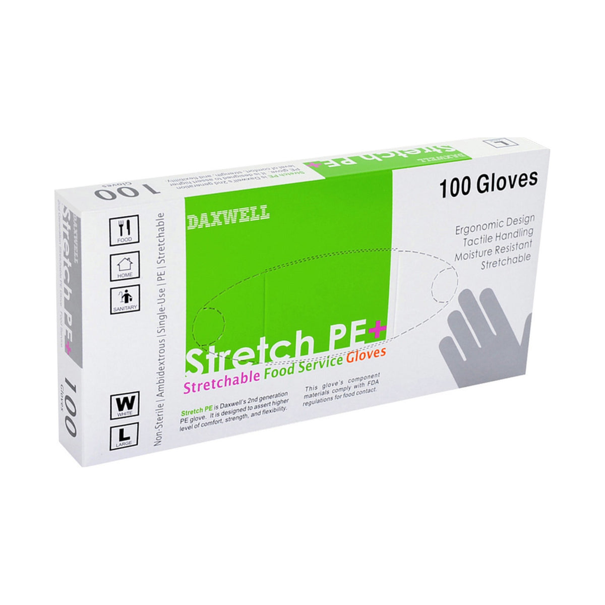 Stretch Poly Gloves - F10000223B packaging