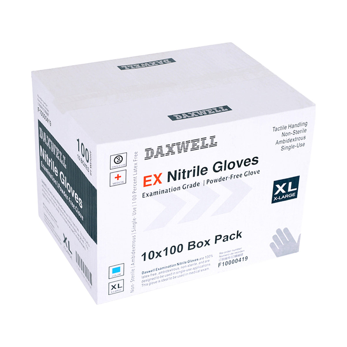 Nitrile Examination Gloves - F10000419 packaging