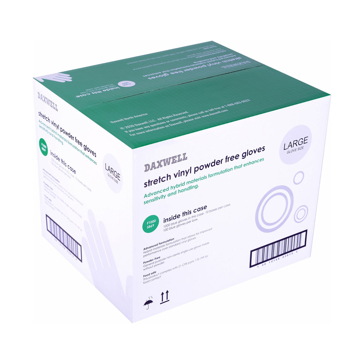 Stretch Vinyl General Purpose Gloves - F10005869 packaging
