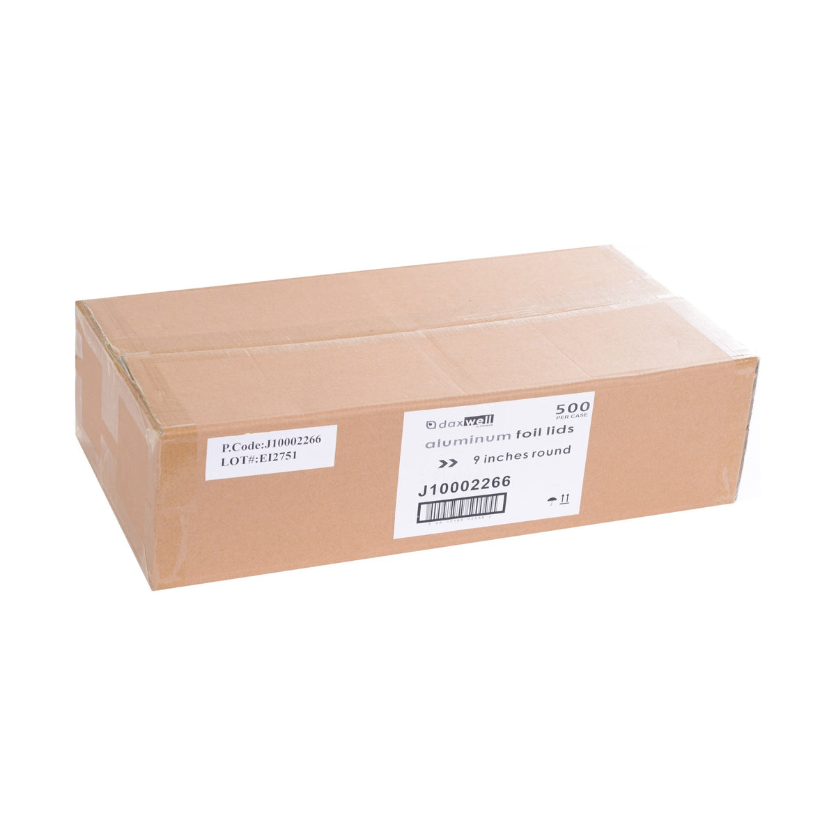 9" Foil Round Laminated Lids - J10002266 packaging