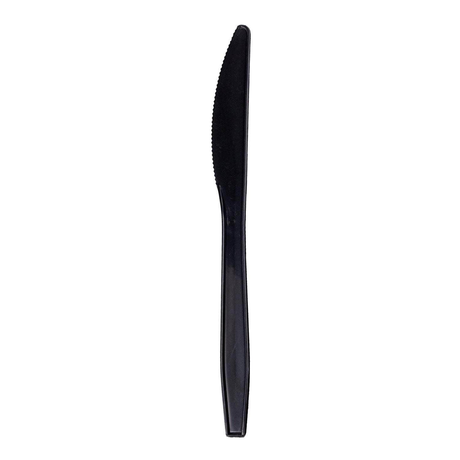 Medium-Heavy Weight Polystyrene Knives, Black - Daxwell