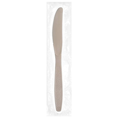Full Size Heavy Weight Ind. Wrapped Polystyrene Knives, Champagne - Daxwell