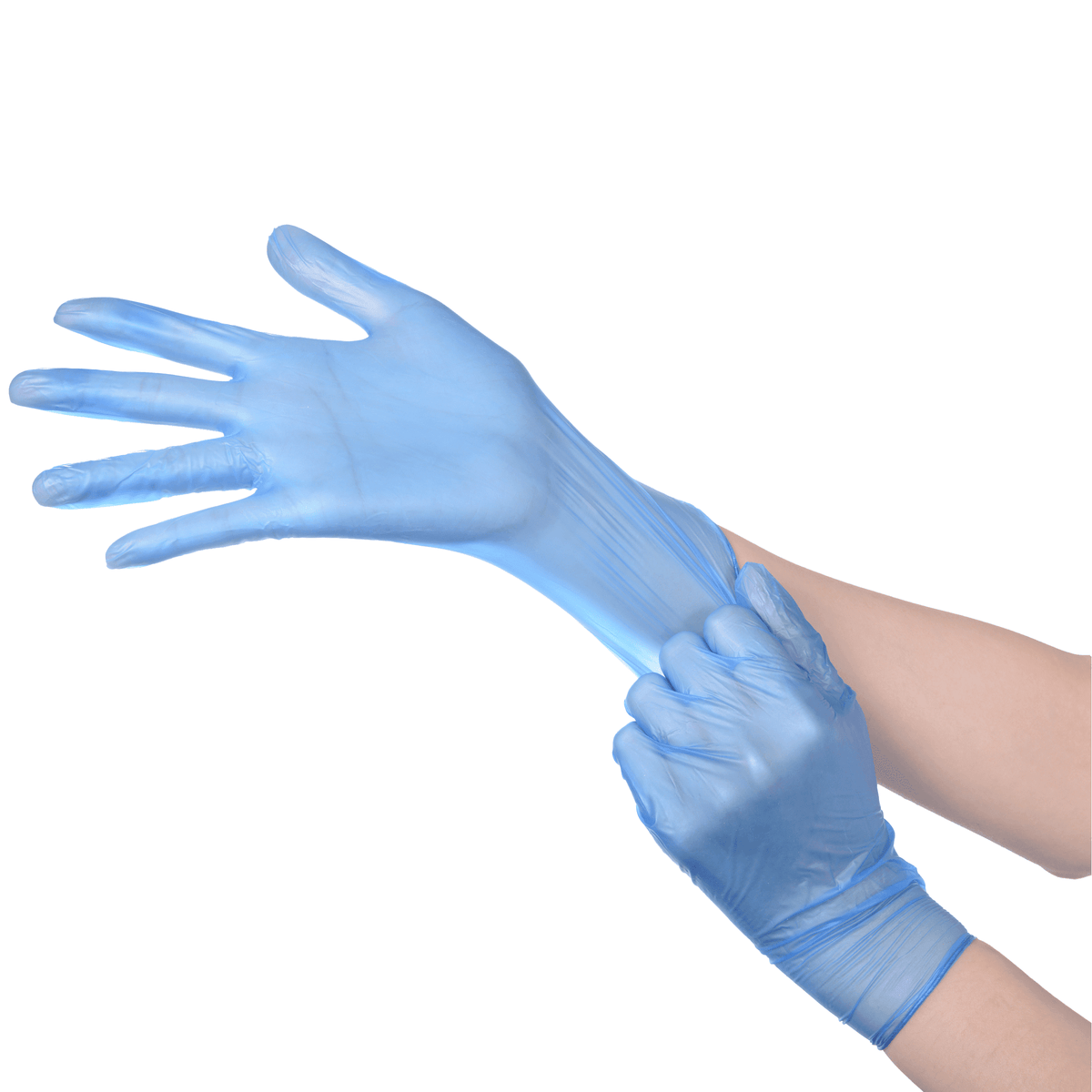 Vinyl General Purpose PowderFree Gloves, Blue Daxwell