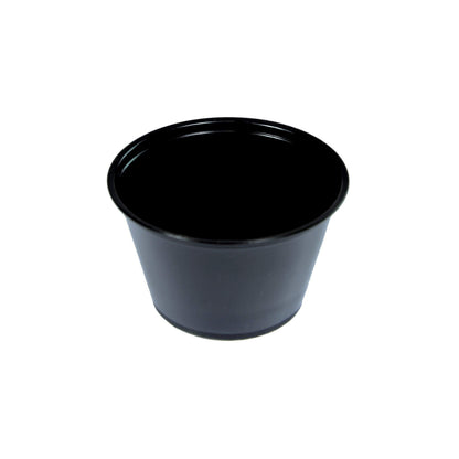 4 oz. Portion Cups, Black - Daxwell