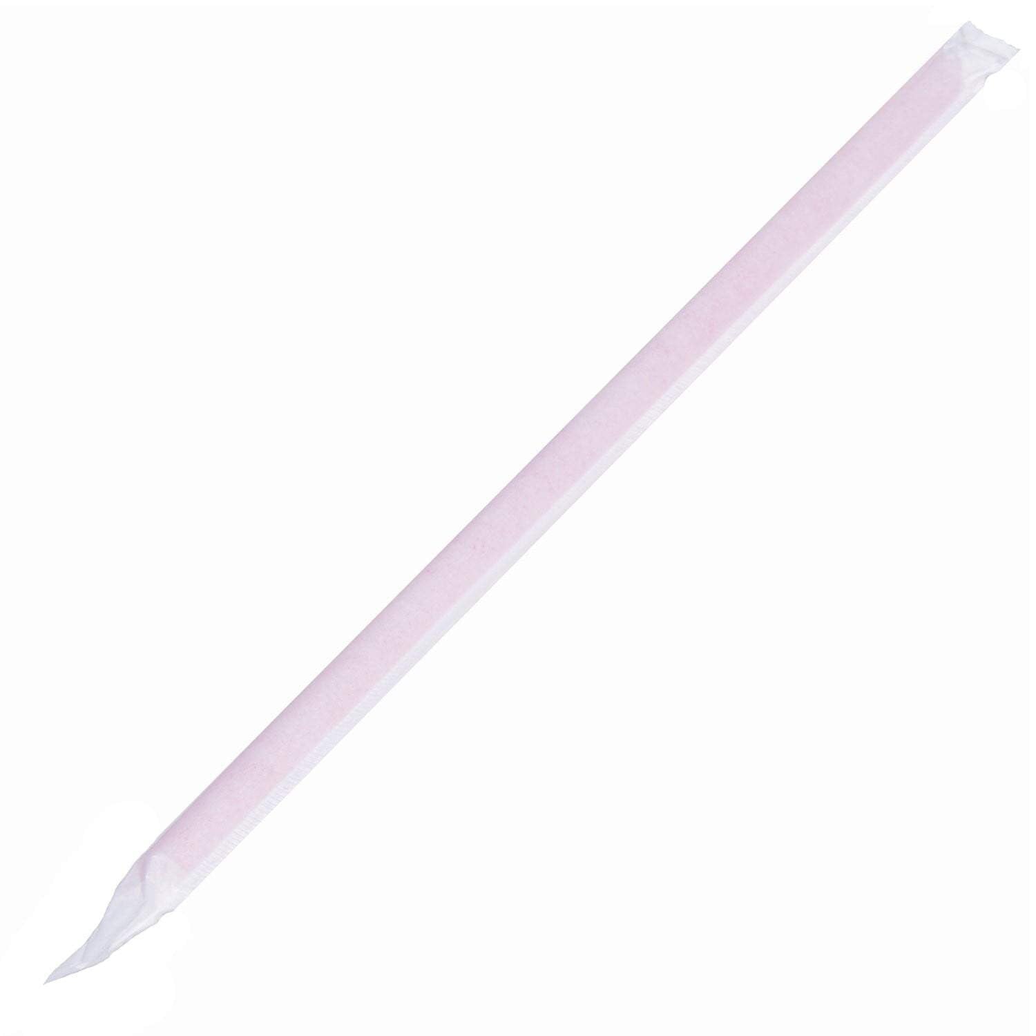 9" Giant Paper Wrapped Plastic Straws, Red - Daxwell